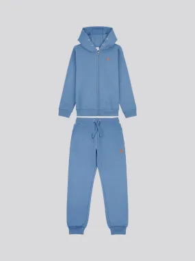 DHM Zip Thru Hoodie and BB Jog Set Blue Horizon